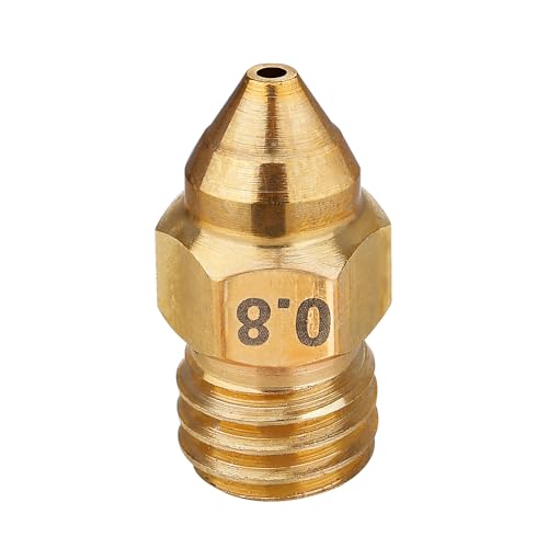 3D Printer Brass Nozzles Kit 0.4mm 0.6mm 0.8mm Pack of 8 A375157