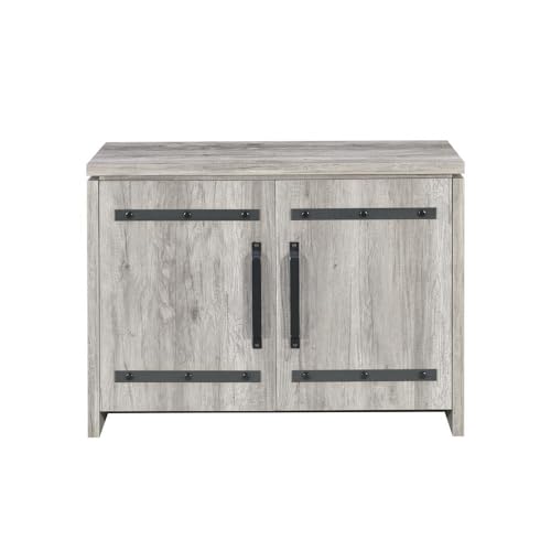 Grey Driftwood 2-door Accent Cabinet X5899