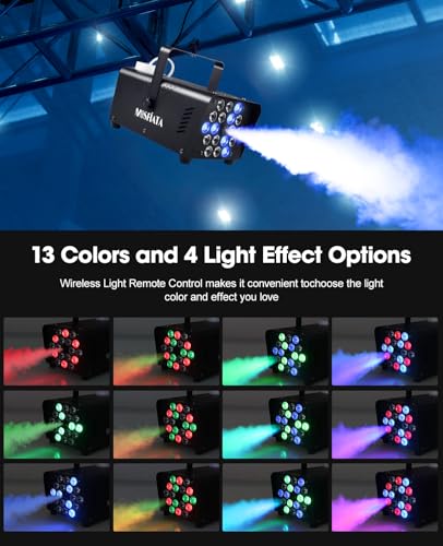 600W Smoke Machine with RGB LED Lights and Remote Control M332