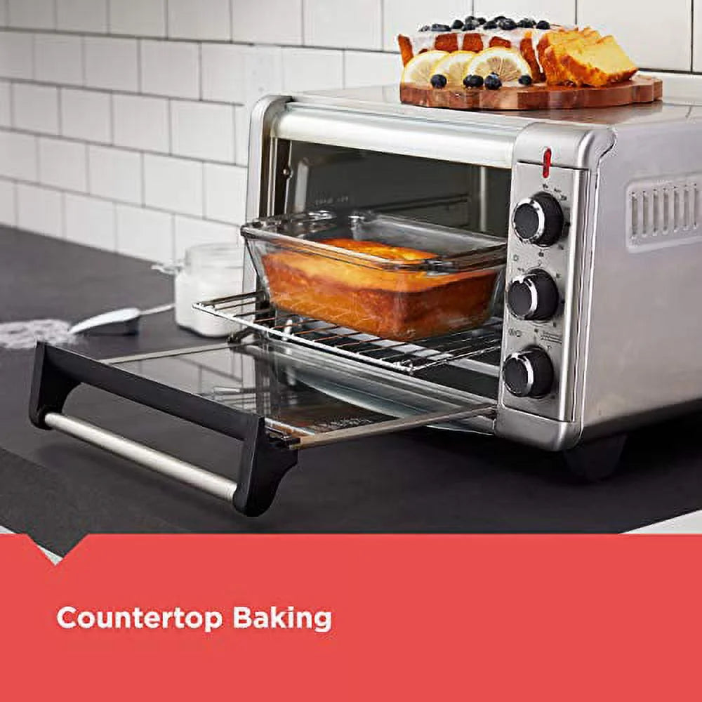 Stainless Steel Air Fry Toaster Oven, 6 Slice I481