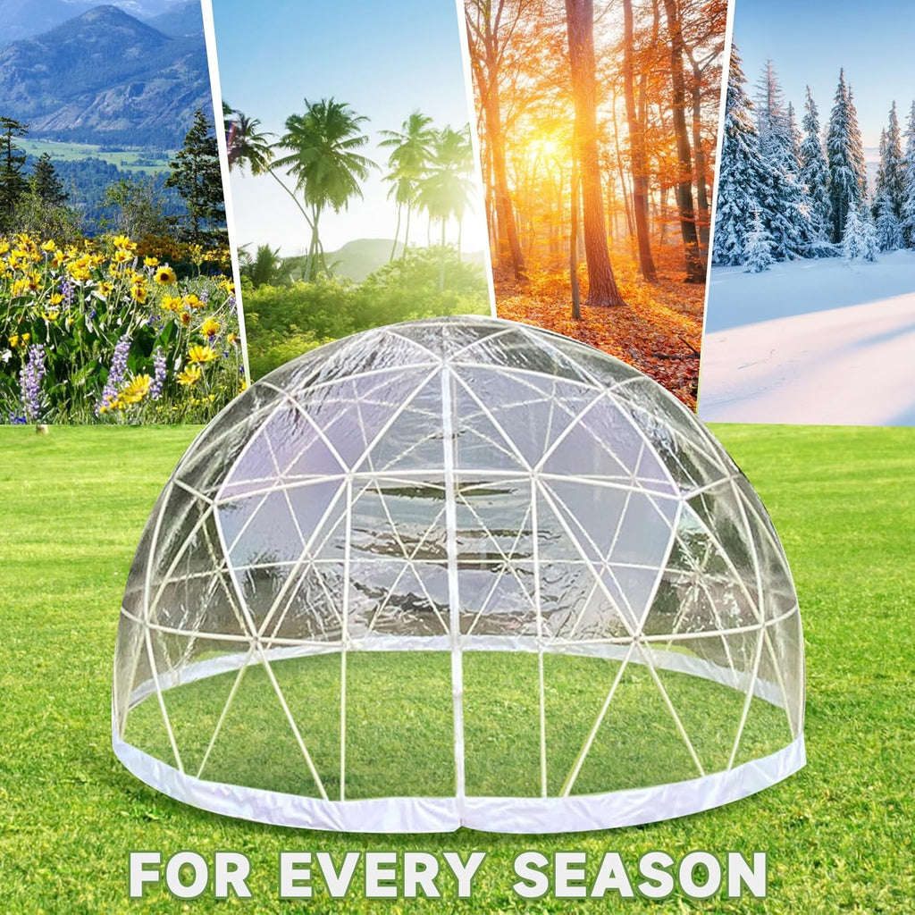 12FT Bubble Tent Dome for 4-8 Person with Triangular Transparent Window A463