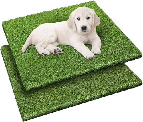 2 Pack 26"x30" Reusable Artificial Grass Dog Pee Pads with Drainage Holes X431