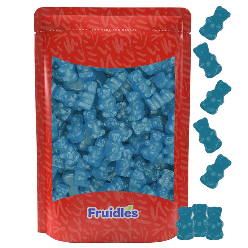 Blue Raspberry Gummi Bears Candy (1 Pound Bag) Z6534