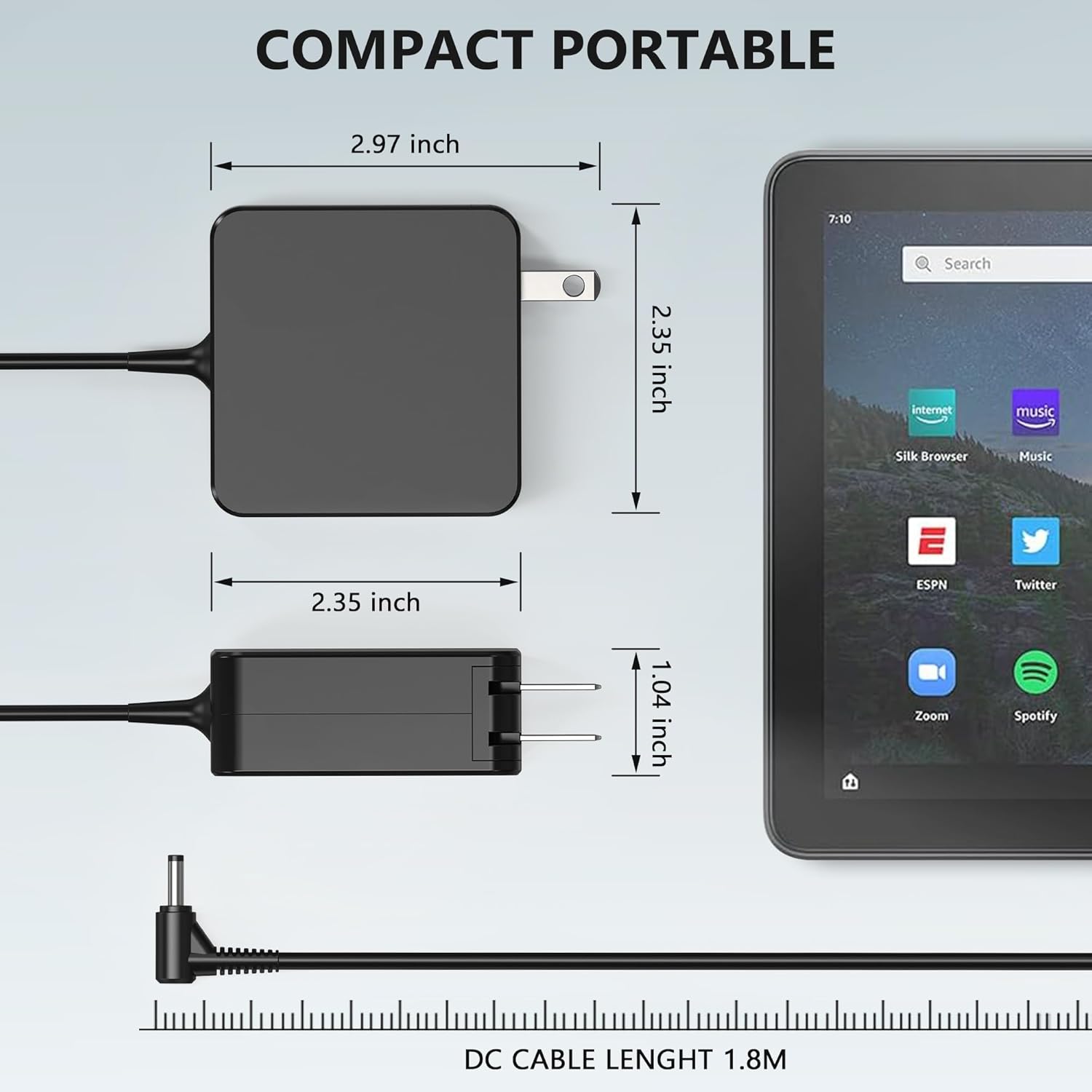 45W 20V 2.25A 4.0 * 1.7MM Round Tip Laptop Charger O628