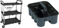 Black Folding Collapsible Service Cart M8430