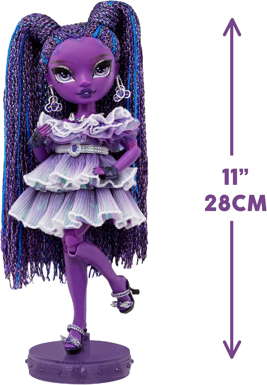 Purple Fashion Doll with 10+ Colorful Play Accessories R10452