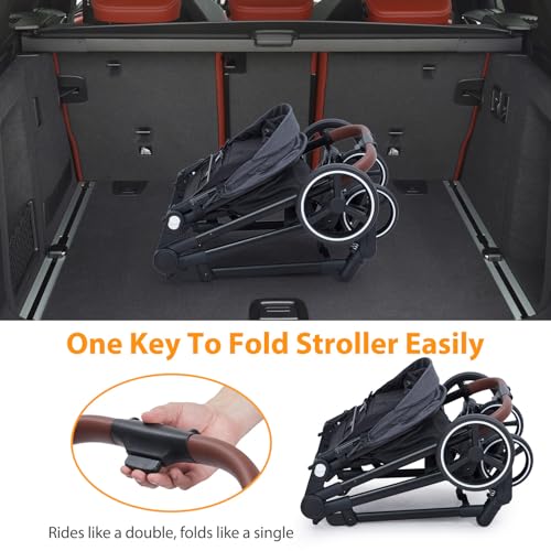 Light Gray Double Stroller L7646