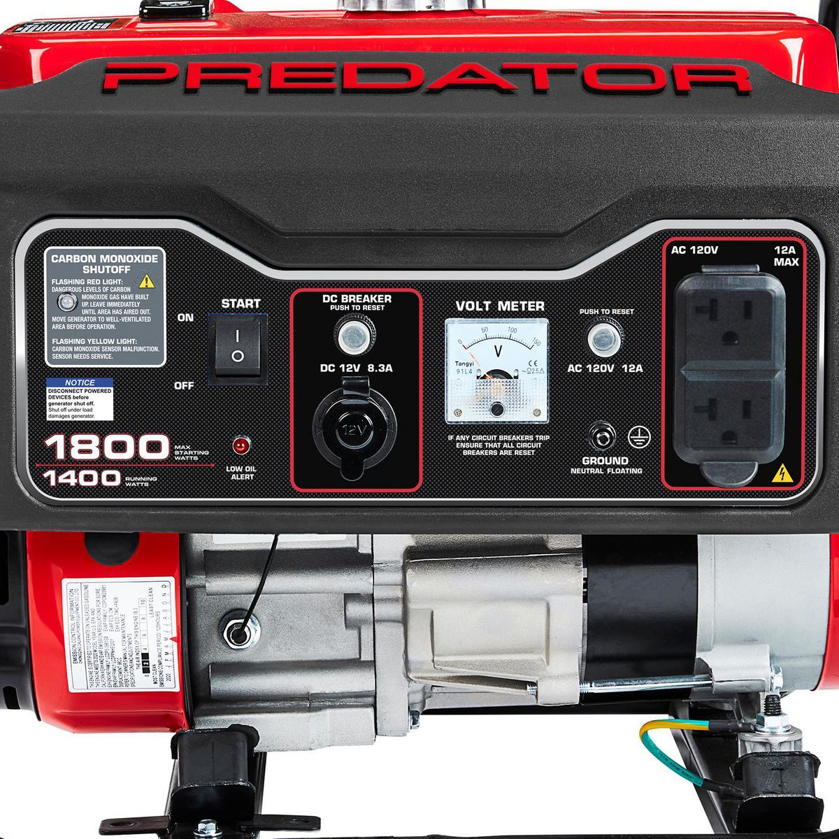 1800 Watt Gas-Powered Portable Generator U115