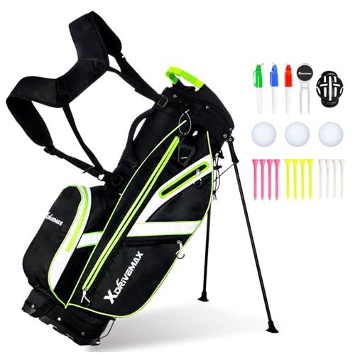 15 Way Lightweight Golf Stand Bag with Rain Cover Q77115