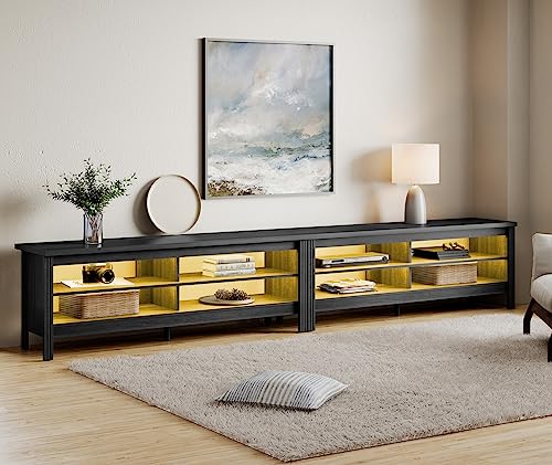 White 6 Cubby Wood TV Stand N7139