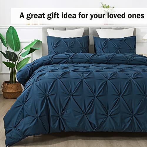California King Comforter Set Black 3 Pieces Oversized Microfiber Down Alternative P878583