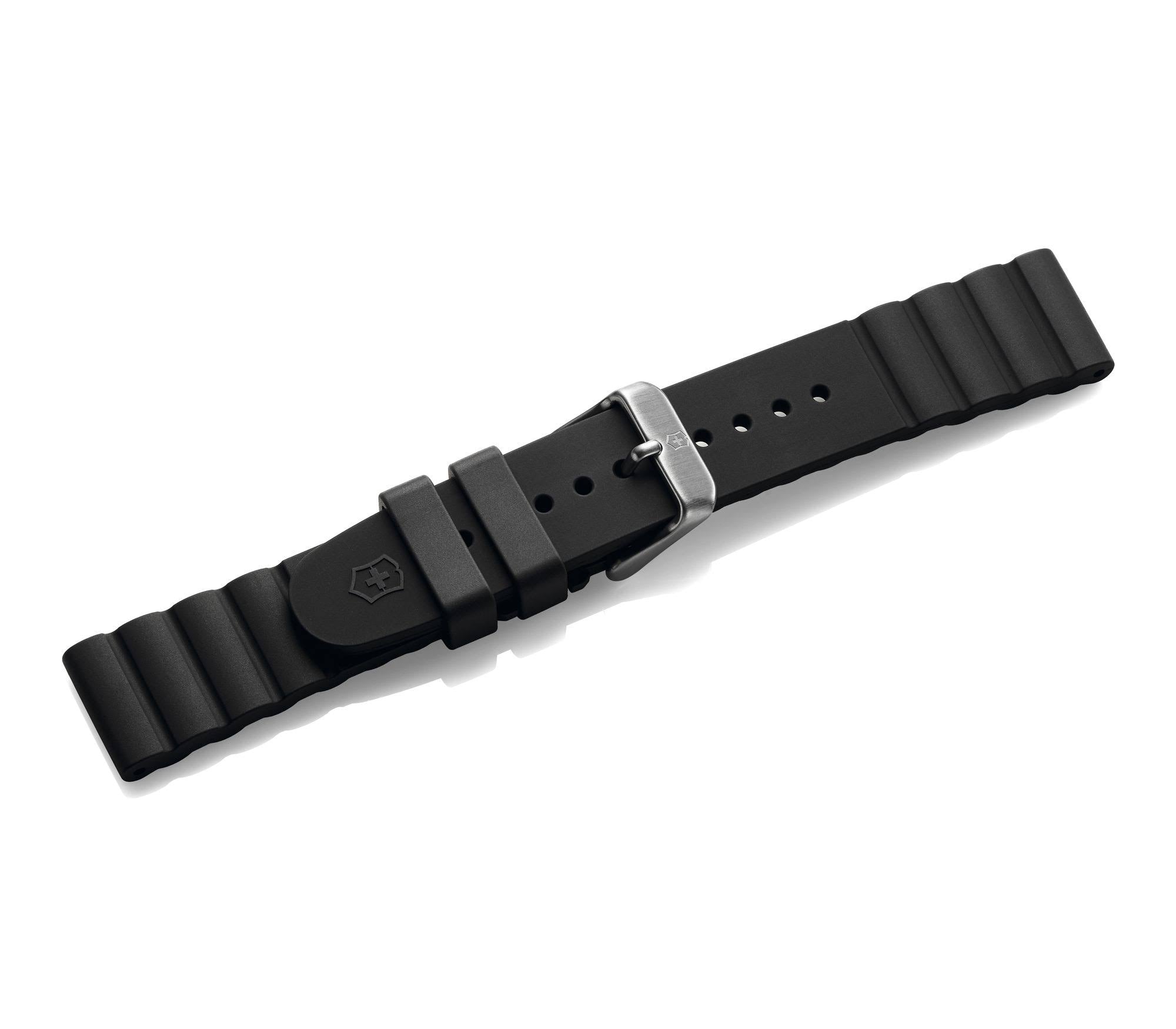 Black Rubber Strap with Buckle Q123481