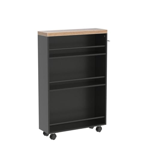 Slim 4-Tier Rolling Storage Cart with Handle A66499