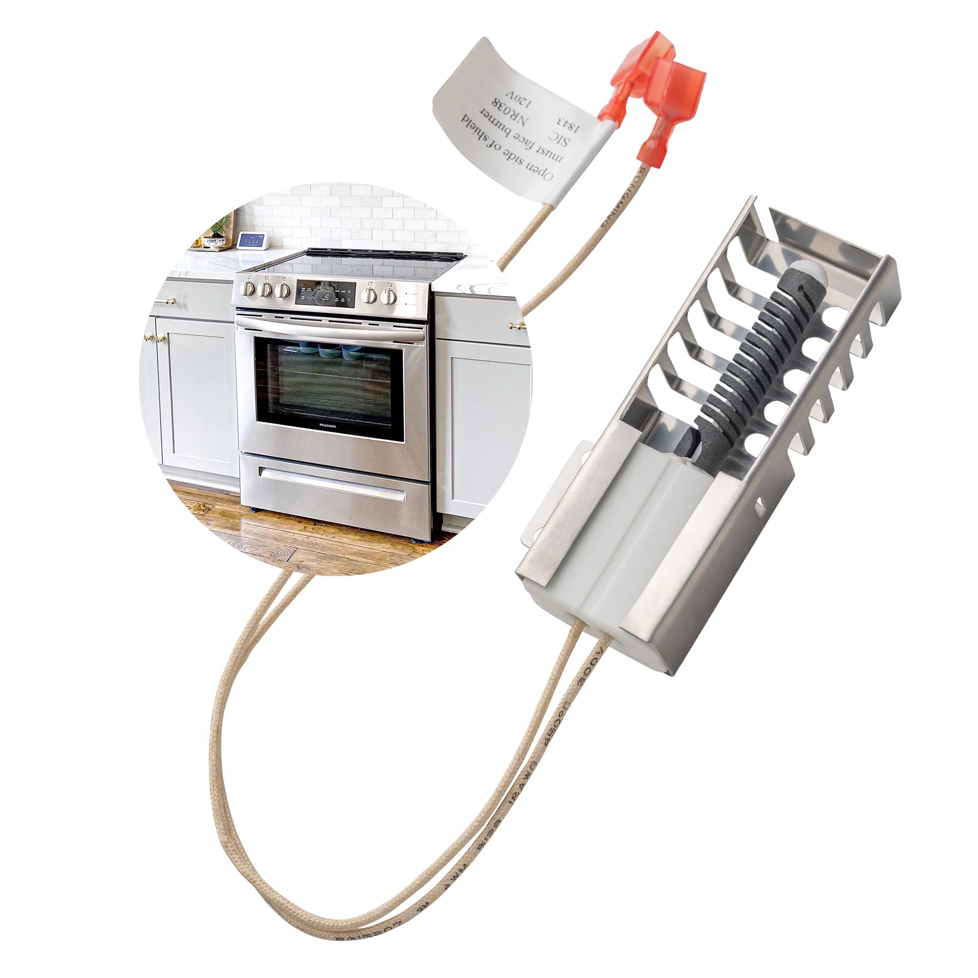 3.2 to 3.6 Gas Range Oven Igniter Replacement Z2784