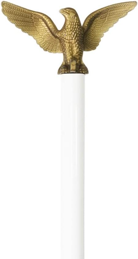2PCS Plastic Flag Pole Eagle Topper Ornament Decoration R3833