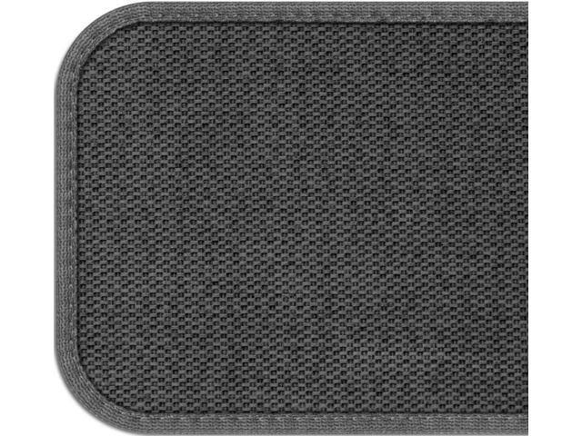 Set of 15 Gray 9 in. x 36 in. Carpet Stair Treads M213676