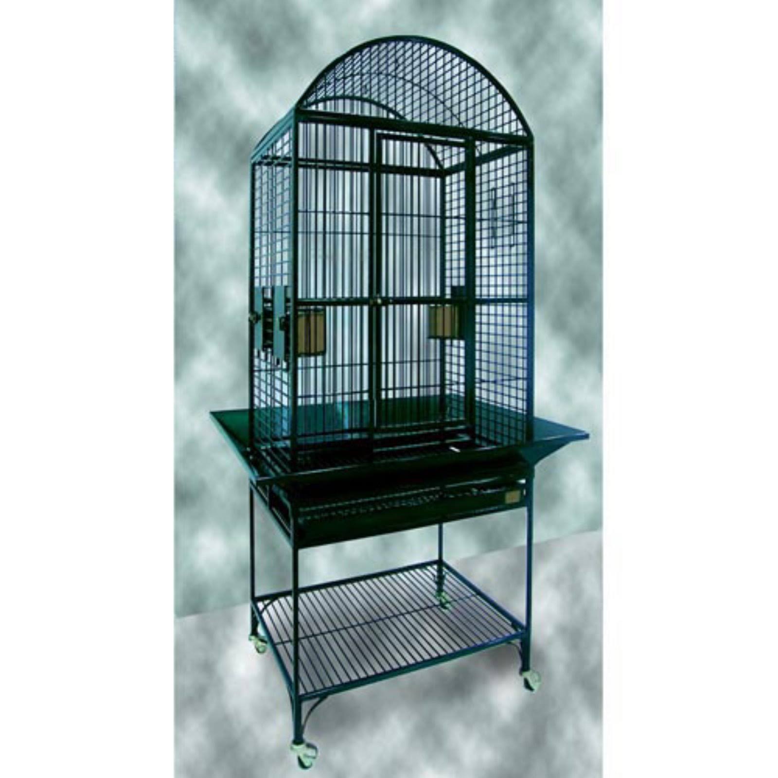 White Dometop Bird Cage O96766
