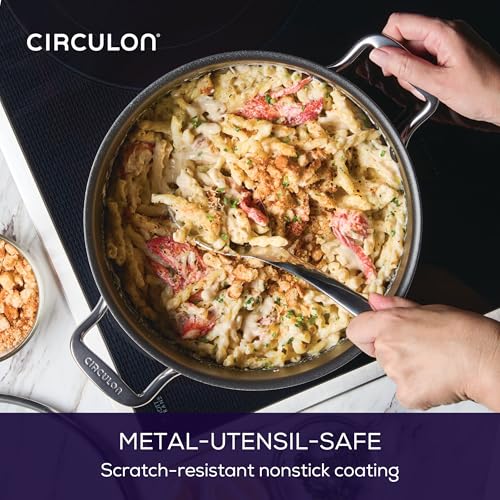8 Quart Stainless Steel Nonstick Induction Stockpot with Lid F71441