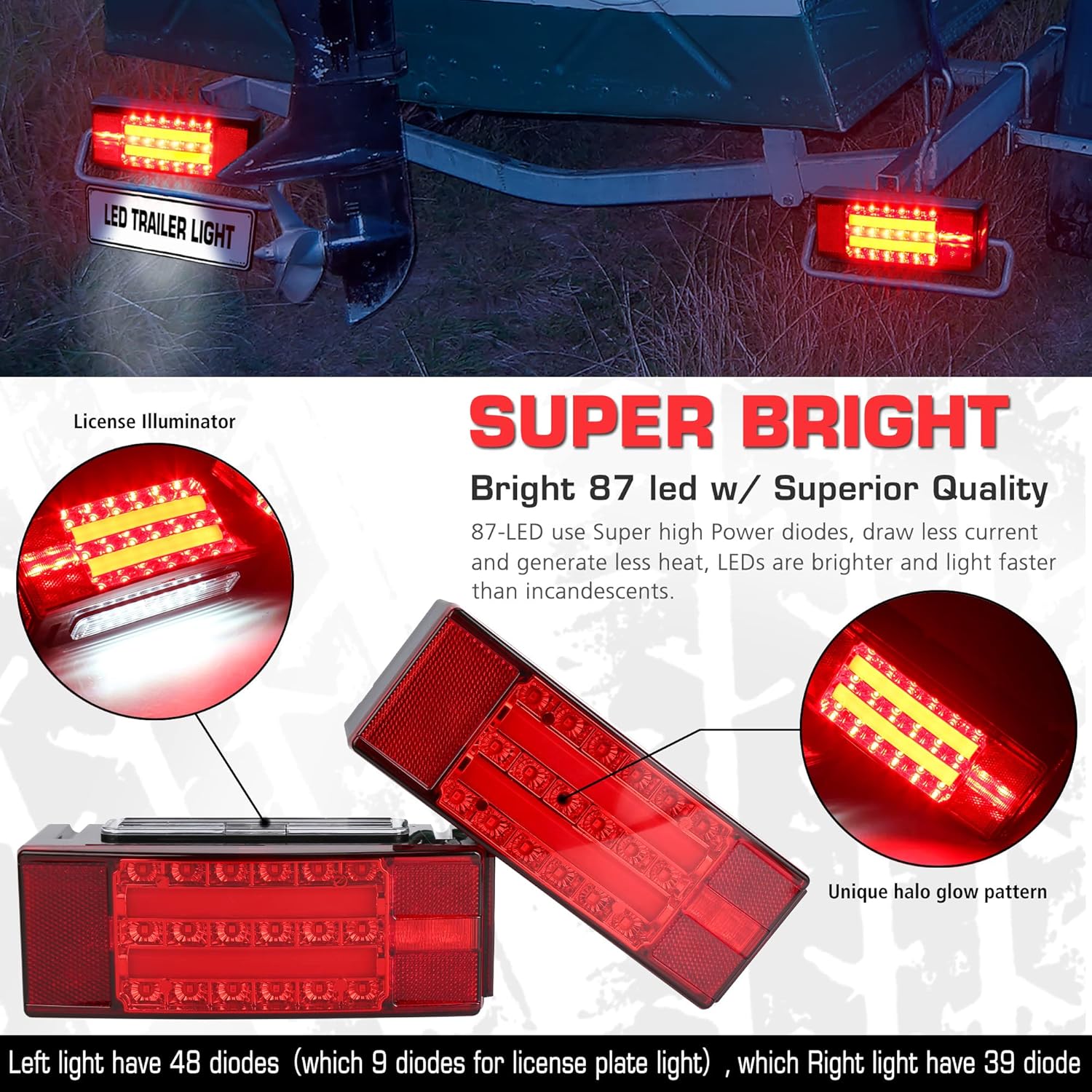 Submersible LED Trailer Light Kit X5481