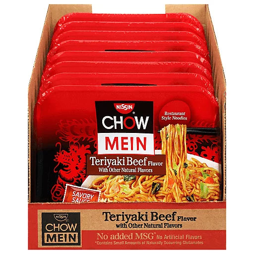 Teriyaki Beef-Flavored Chow Mein Meals (4 oz., Pack of 8) E25707
