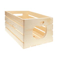 Wooden Crate with apple cutout, Pine, 17.75" x 12" x 9.5" D820