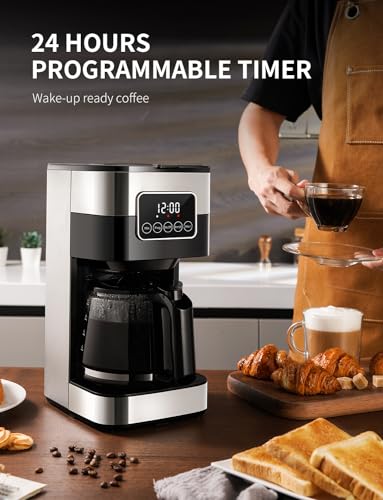 10-Cup Programmable Silver Coffee Maker X75857