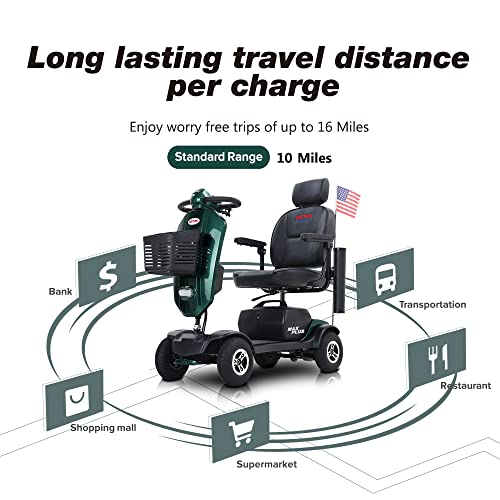4-Wheel Folding Mobility Scooter with Head Light C79484