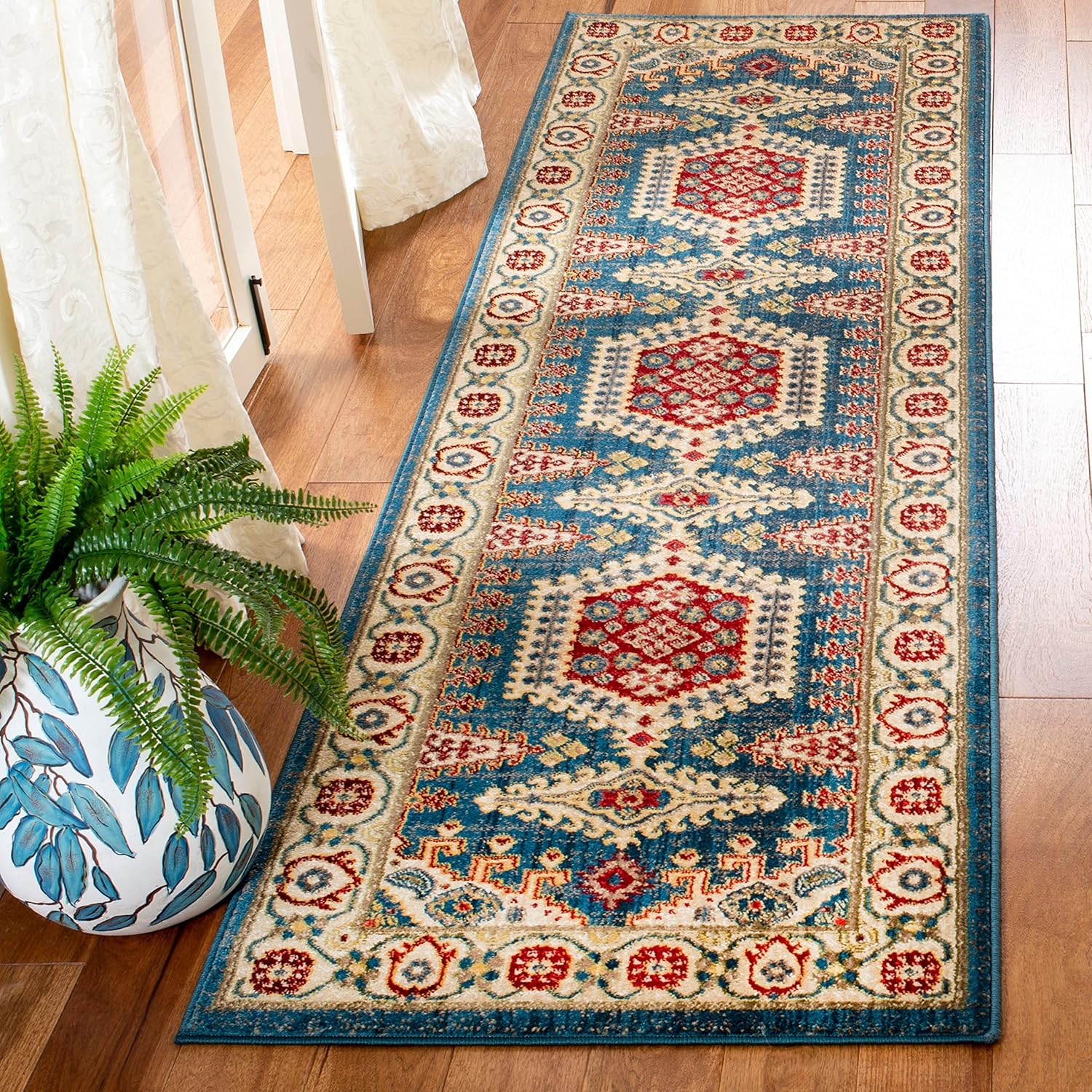 8' x 10' Red Ivory Traditional Oriental Area Rug C66287