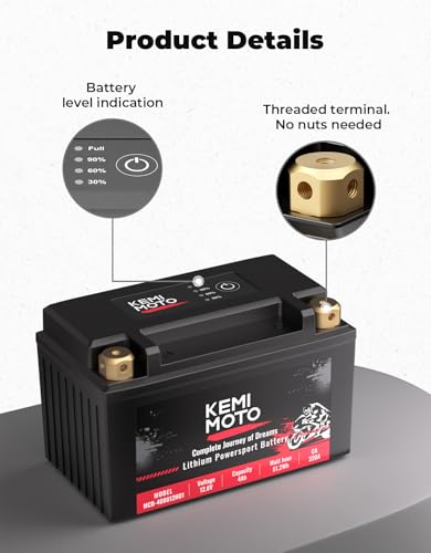Lithium Motorcycle Battery 12v 6Ah LiFePO4 G222826