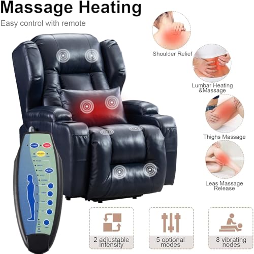Electric Power Lift Recliner Chair with Massage & Heat G936716