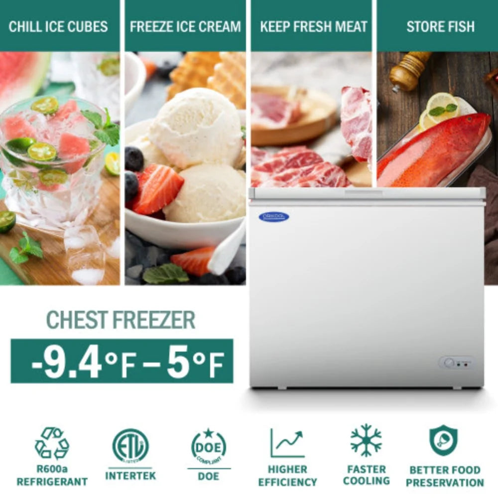 7.0 Cu.ft Chest Freezer with Lockable Lid D4428