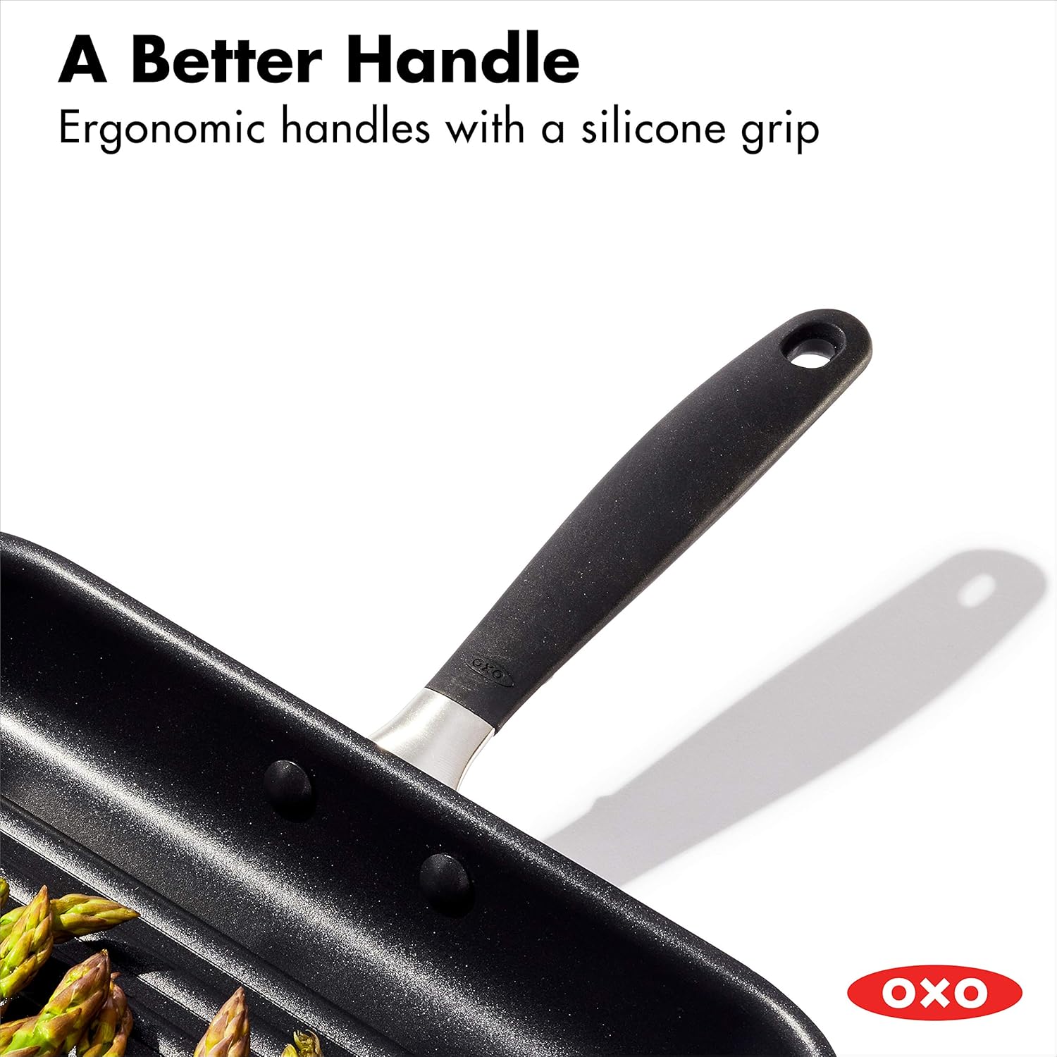 11" Square Nonstick Grill Pan with Stainless Steel Handle C888