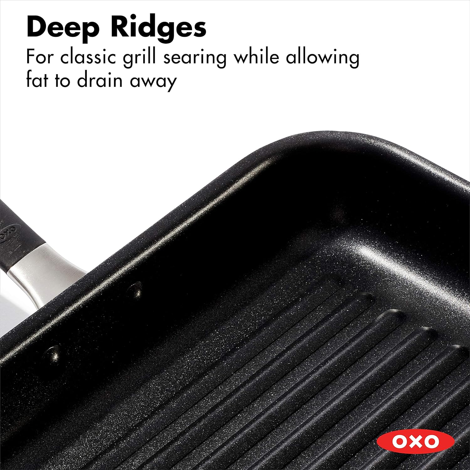 11" Square Nonstick Grill Pan with Stainless Steel Handle C888