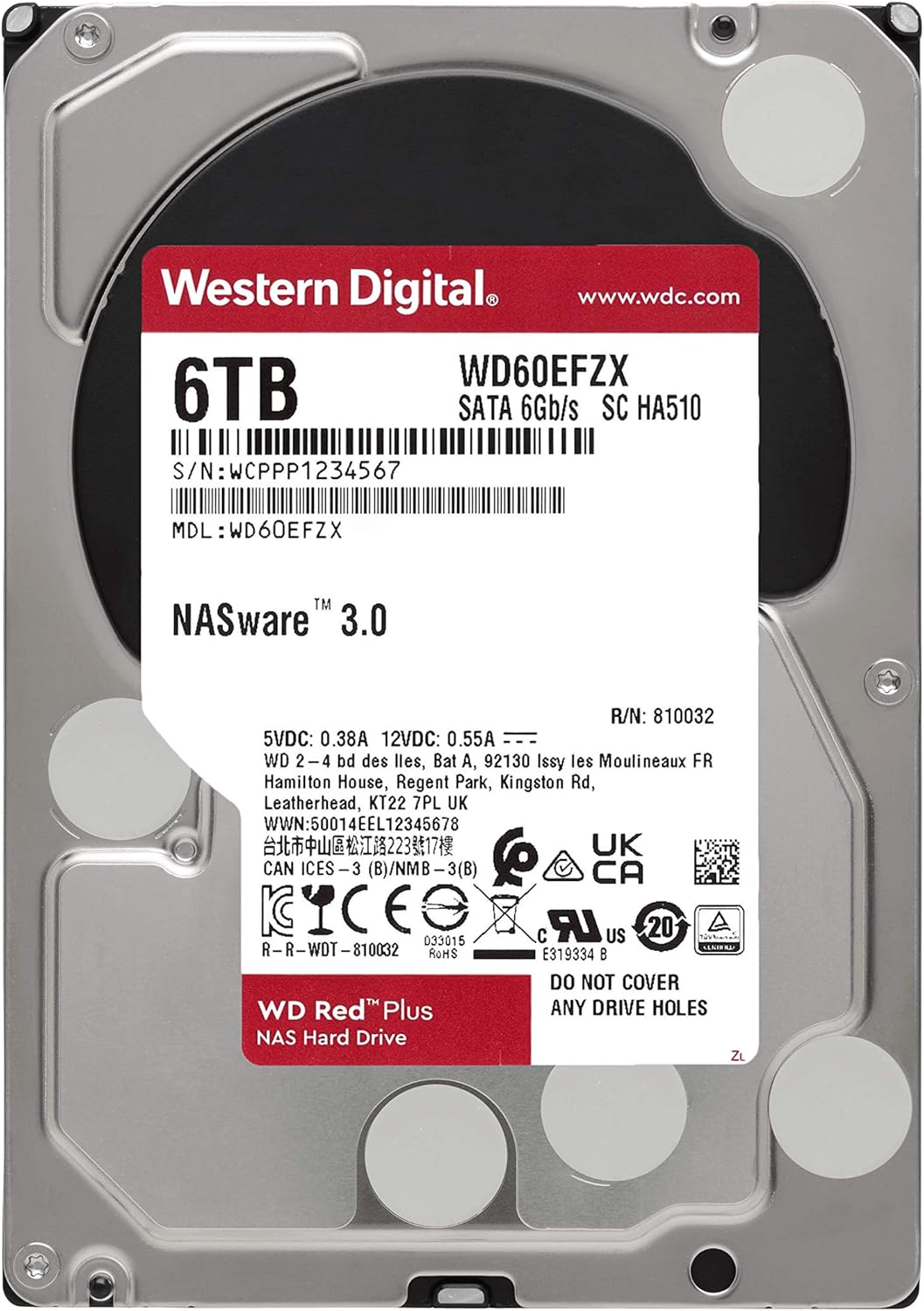 2TB 5400 RPM SATA 6 Gb/s CMR 128 MB Cache 3.5 NAS Internal Hard Drive Z7055