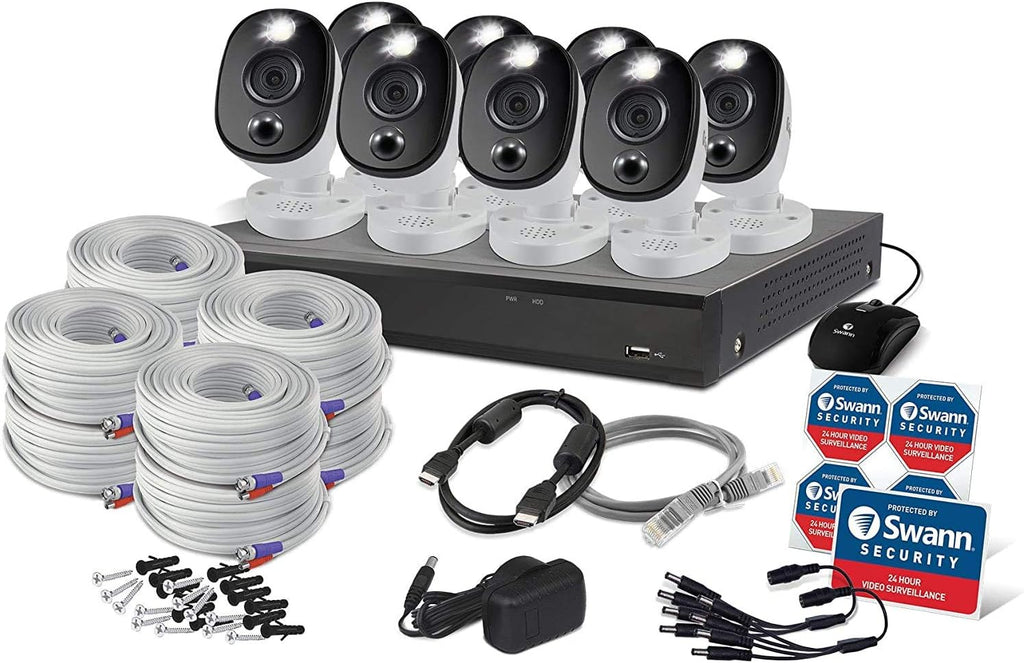 16 Channel 8 Camera 4K DVR Security Camera System with 2TB HDD B1278