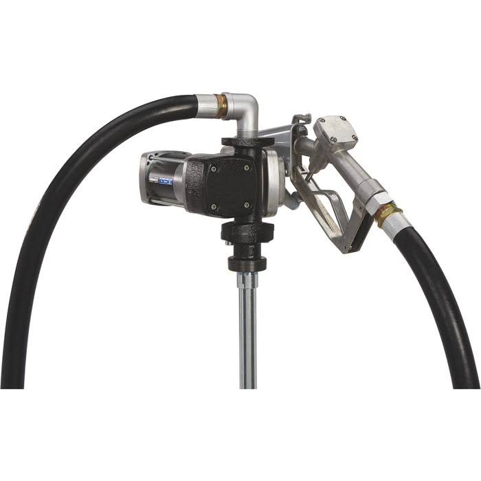 20 GPM 12 Volt DC Manual Nozzle Gasoline Compatible Transfer Pump E4339