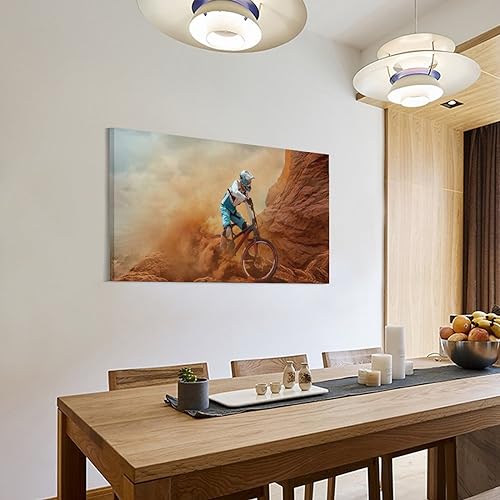Bike Canvas Wall Art Cyclocross Posters Extreme Sport Canvas Painting C411