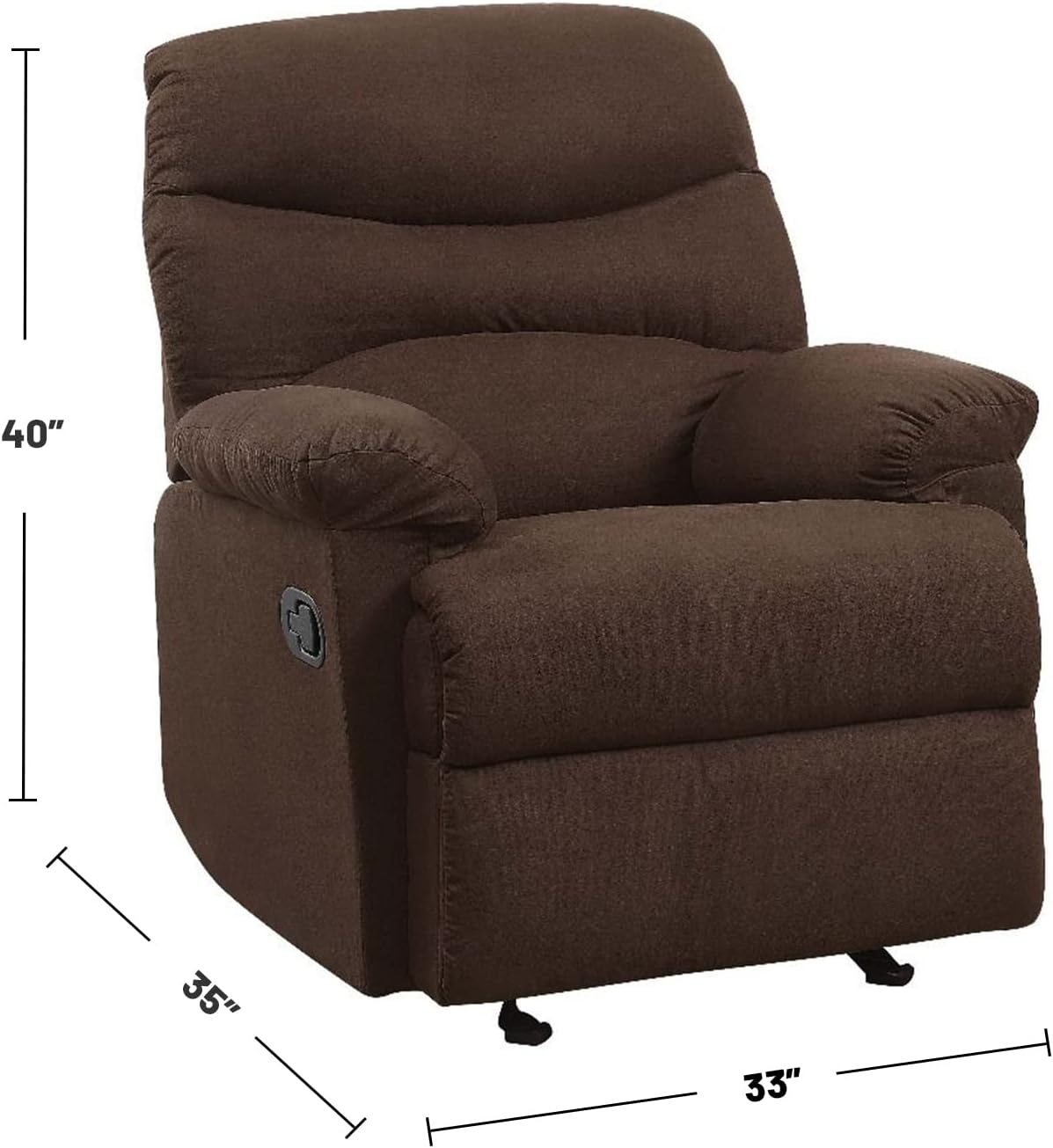 Chocolate Upholstered Motion Recliner K7146
