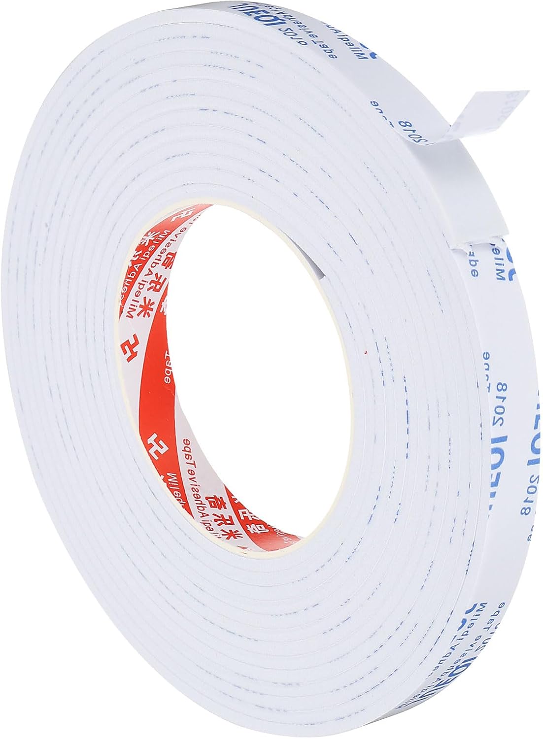 5m/16.4ft White Sealing Foam Tape, 15mm Wide 3mm Thick Single Sided Weather Stripping C9900