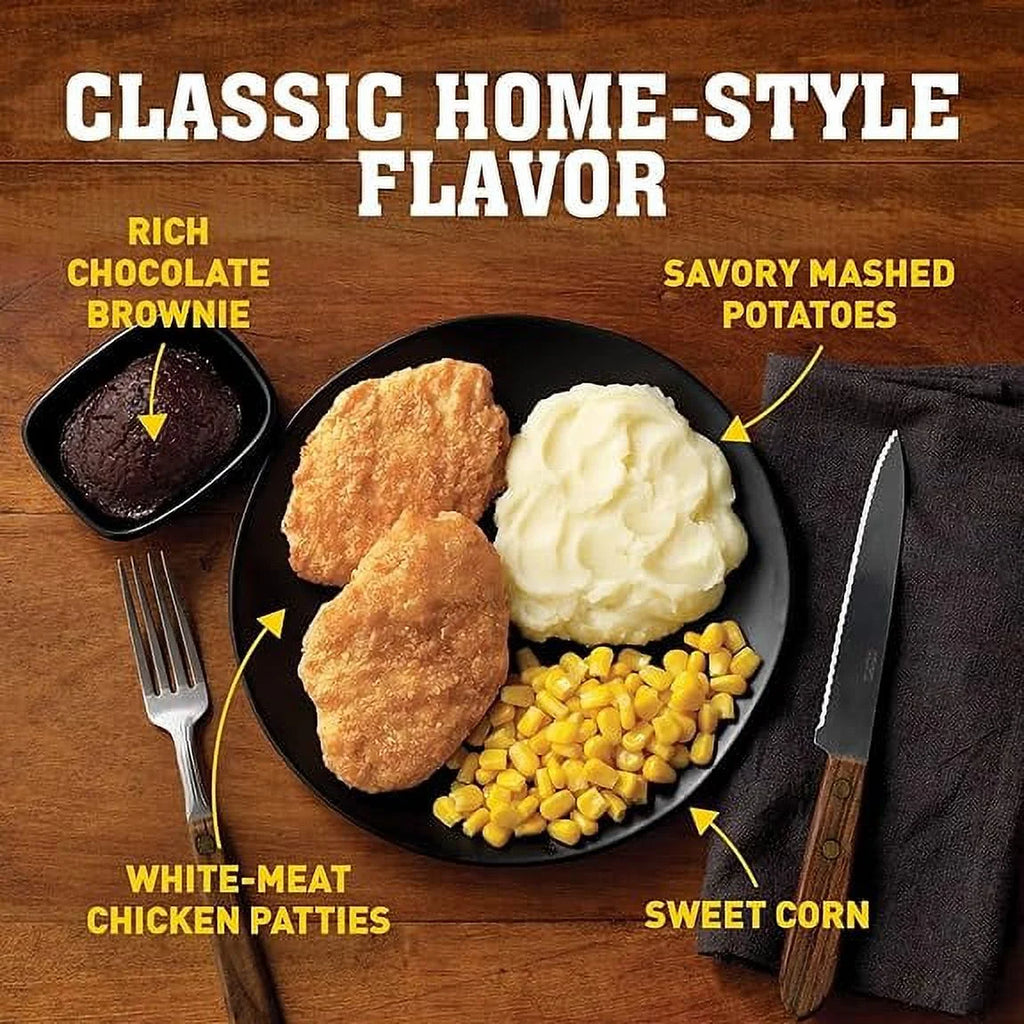 16 oz Pack of 3 Roasted Carved Turkey Dinner, 16 oz Pack of 3 Boneless Fried Chicken Frozen Dinner M344057