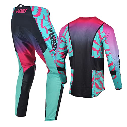 Mens Motocross Jersey Pants Combo MX Gear Set Q48008