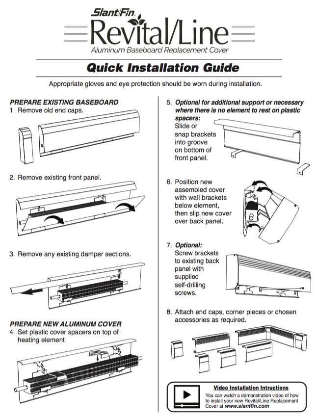 Brite White Hydronic Baseboard Cover C302