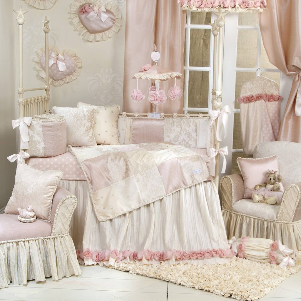 4 Piece Baby Crib Bedding Set with Bumper Q67952