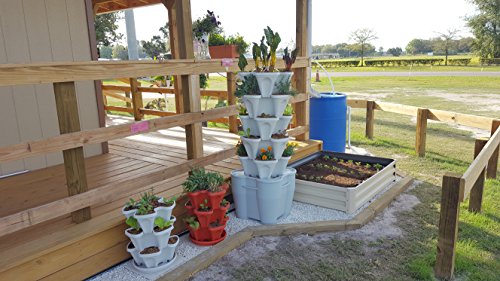 Standard Kit Stone Self Watering Vertical Tower Gardening System C97037