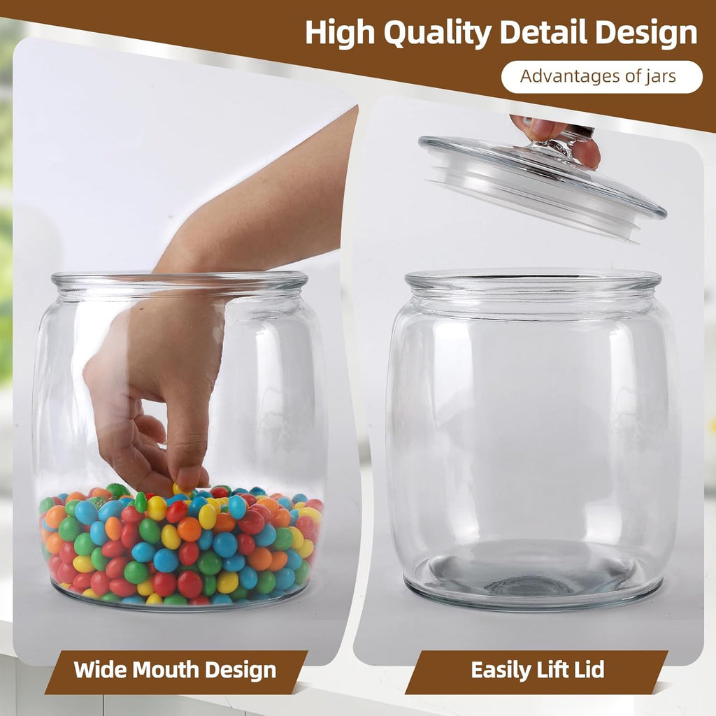 2 Pack 71 oz Glass Jar with Lid G4792