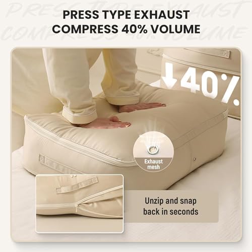 Gray Large Self Compression Storage Bag W982032