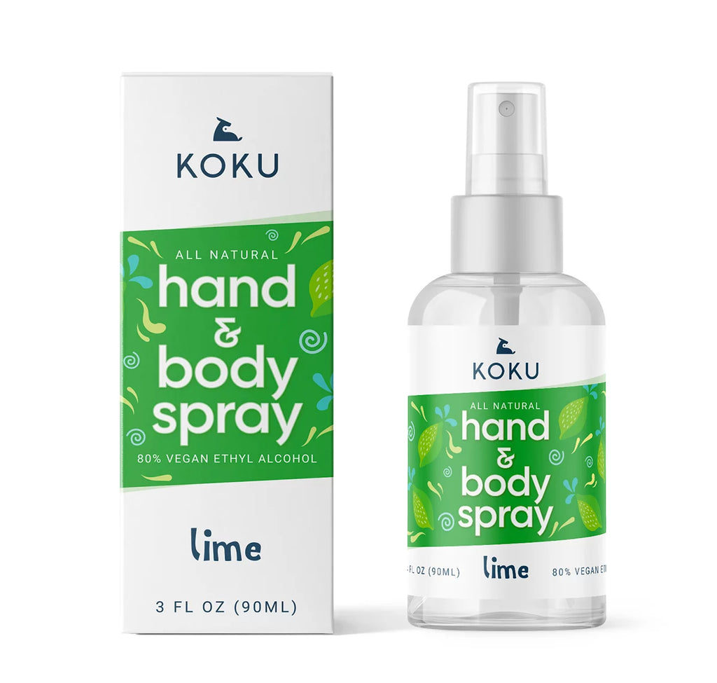 Citrus Hand & Body Spray Variety Pack Three 3-Ounce Travel-Size Spray Bottles Lemon Lime Mandarin Orange R8643
