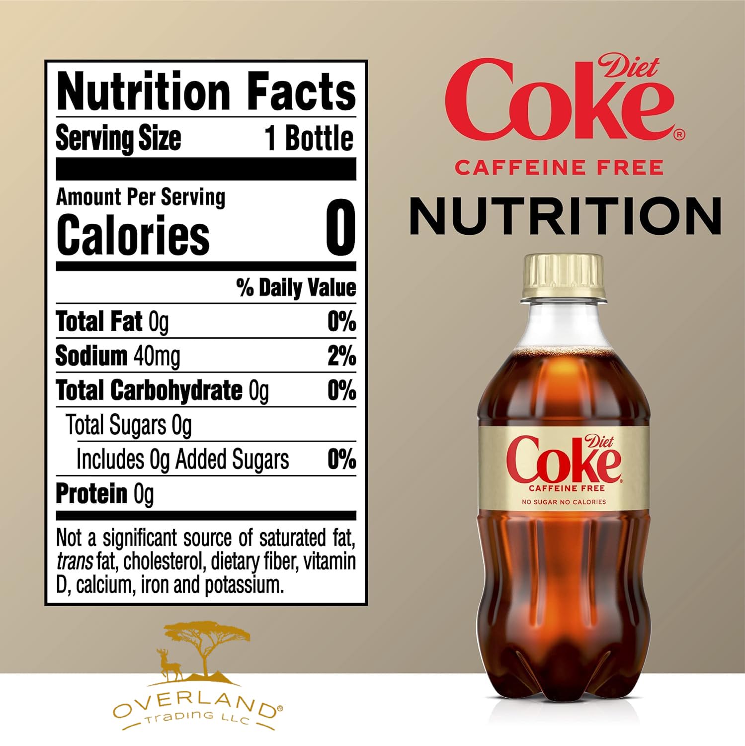 Caffeine Free Soda Soft Drink, 12 fl oz, 12 Pack S89652