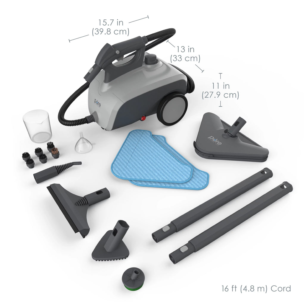 Rolling Steam Cleaner with 18 Accessories A889277