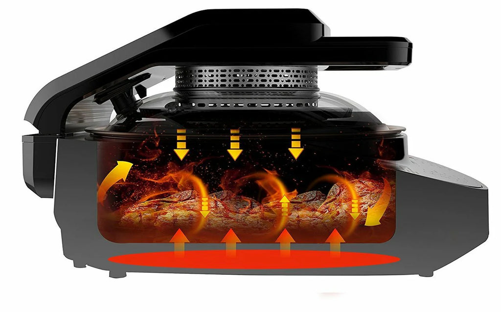 5-in-1 Cooking System Crepe Naan Maker Mini-Oven Indoor Grill Air Fryer Robotic Stir Fryer X737
